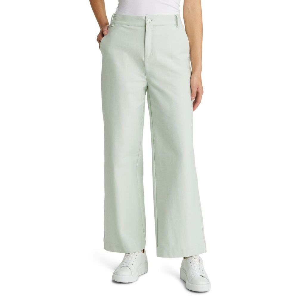 MAX MARA  Vasaio Wide‎ Leg Pants - Pastel Green Size Large NWOT